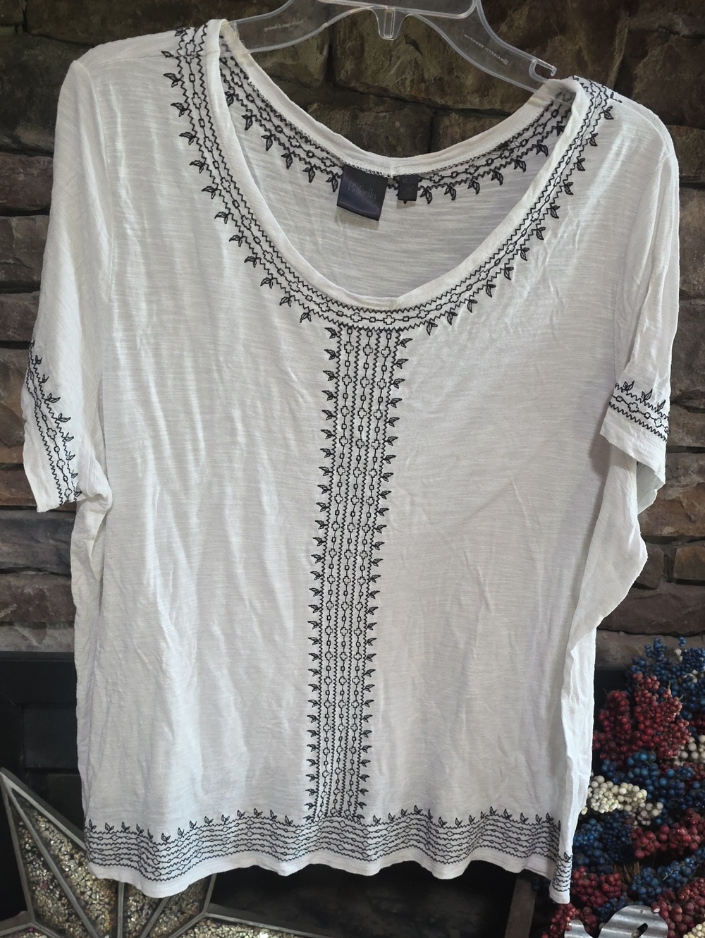 Rafaella Boho Top Sz XXL